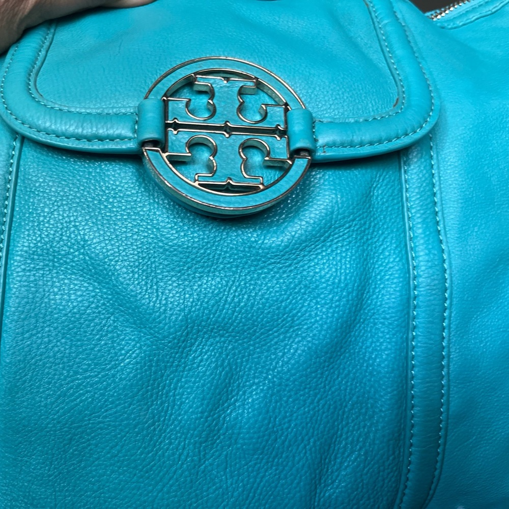 Turquoise Amanda Leather Hobo